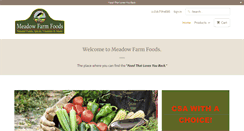 Desktop Screenshot of meadowfarmfoods.com