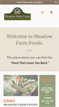 Mobile Screenshot of meadowfarmfoods.com